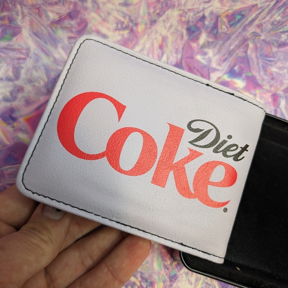 White and Red Logo Card Holder Wallet - Picture 2 of 5